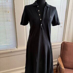 ralph lauren pique pervian cotton 4 button super soft whimsigoth dress small